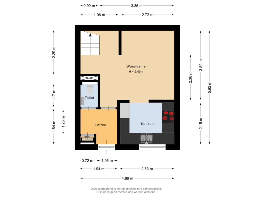 View floorplan of Begane grond of Keerkring 30