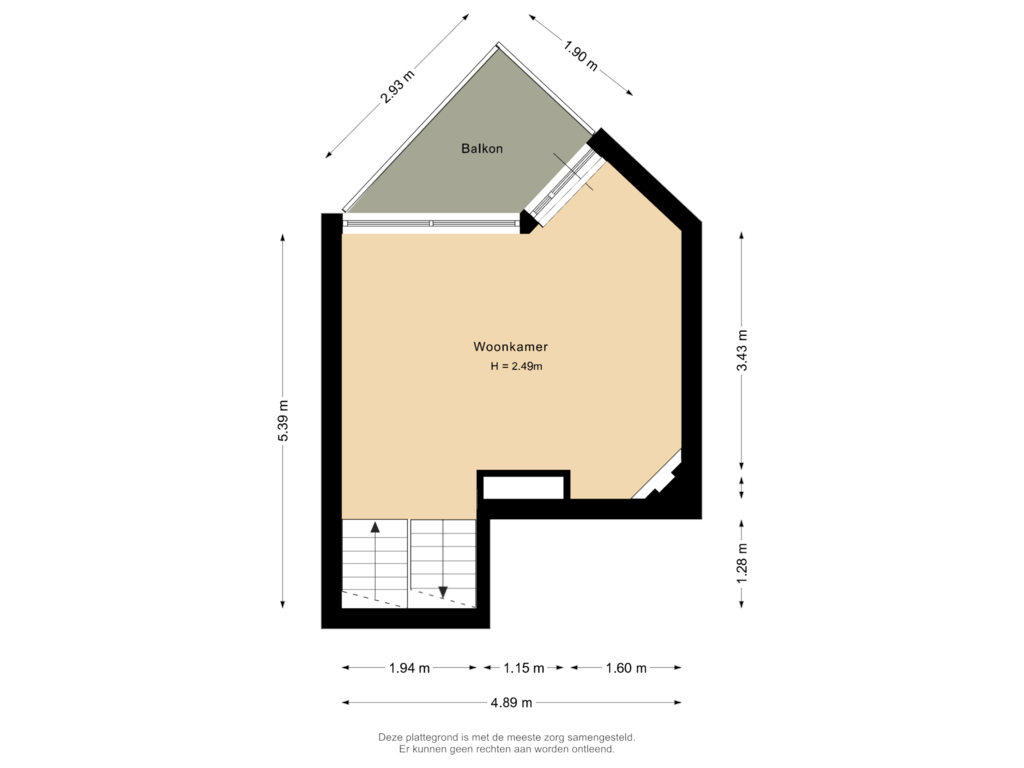 View floorplan of Eerste verdieping of Keerkring 30