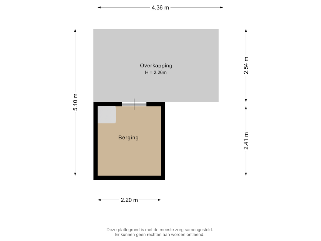 View floorplan of Berging of Keerkring 30