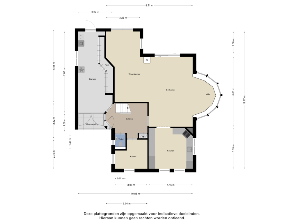 View floorplan of Begane Grond of Wollegras 28