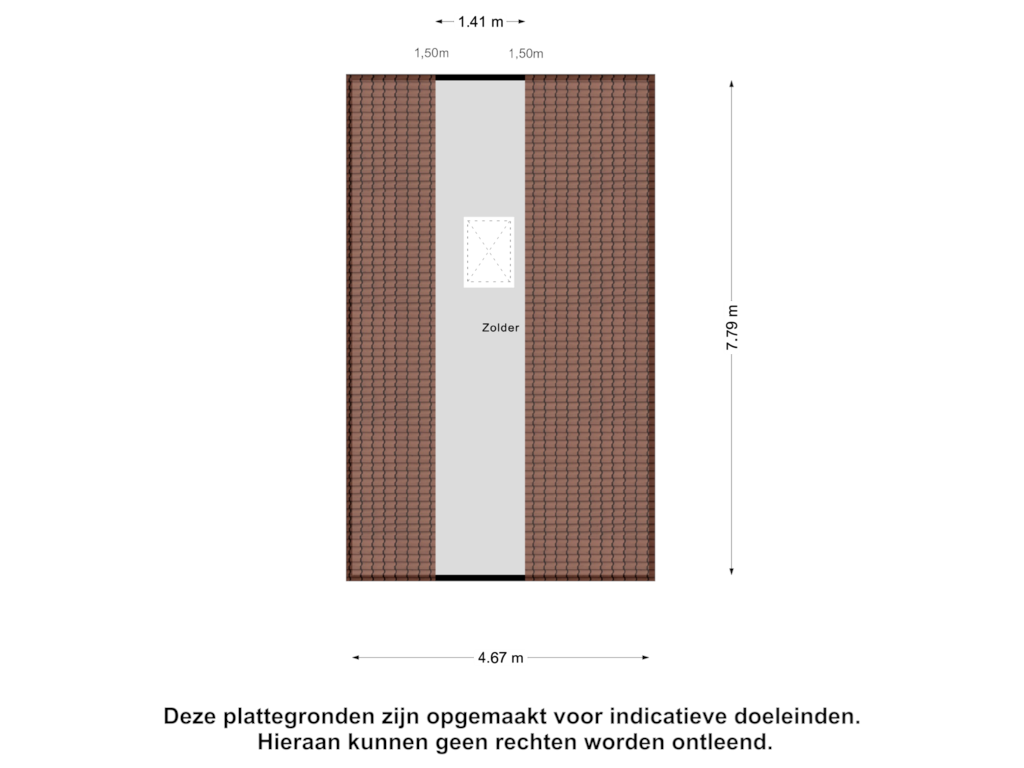 View floorplan of Garage Zolder of Wollegras 28