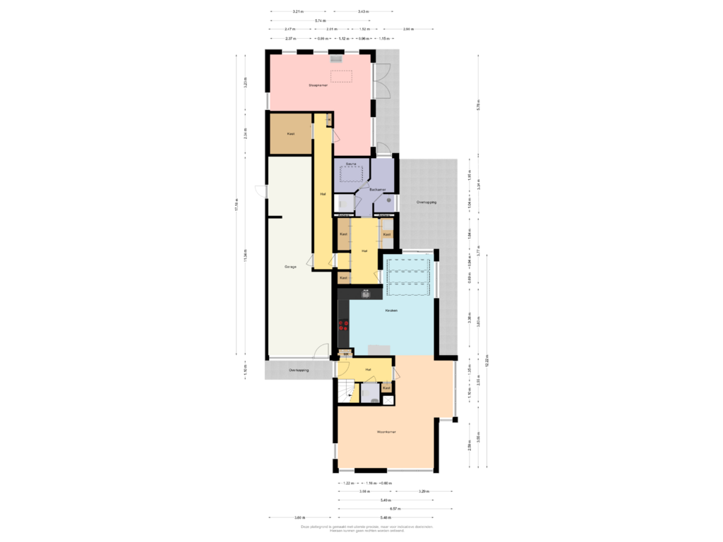 Bekijk plattegrond van Begane grond van Kleinzand 59