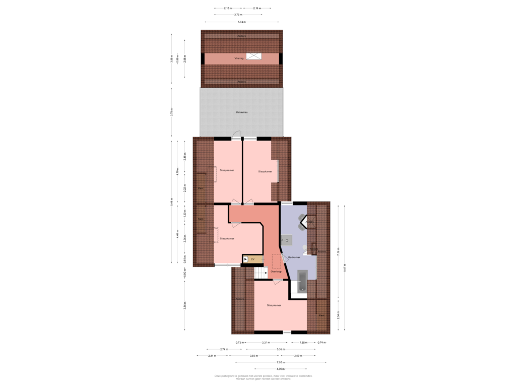 Bekijk plattegrond van Eerste verdieping van Kleinzand 59