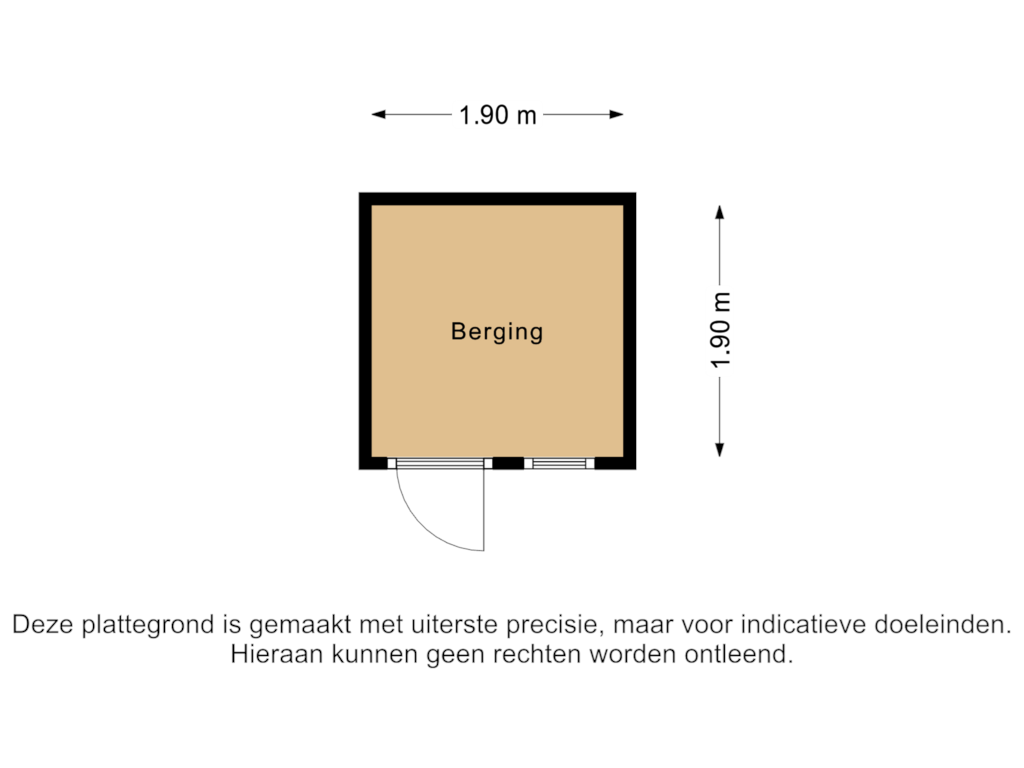 Bekijk plattegrond van Berging van Kleinzand 59