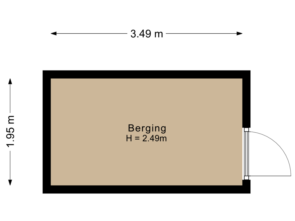 Bekijk plattegrond van Berging van Plantage 29