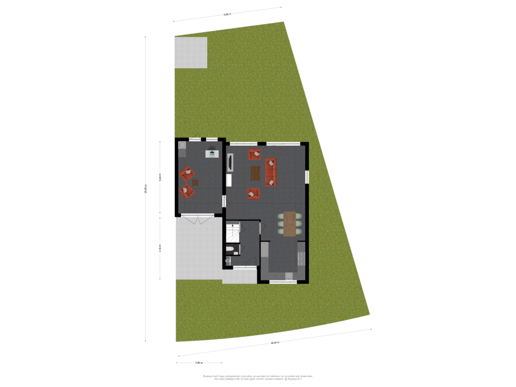 View floorplan of Begane Grond Met Tuin of Hondsroos 10