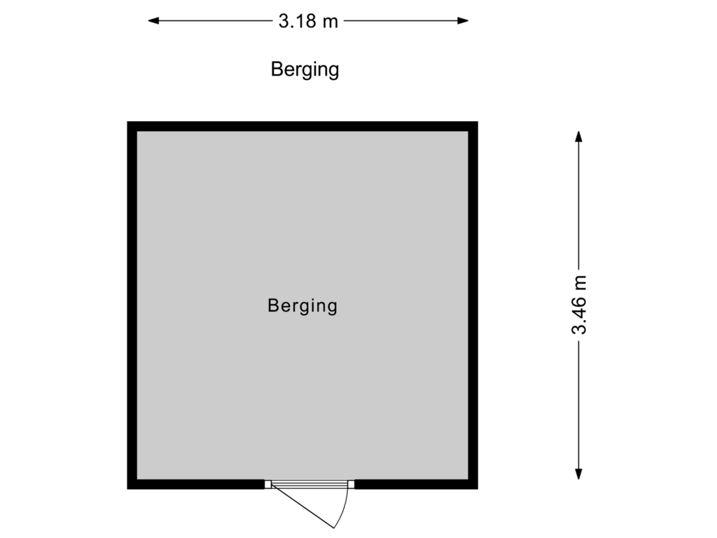 Bekijk plattegrond van Berging van Nieuwe Parklaan 30-B