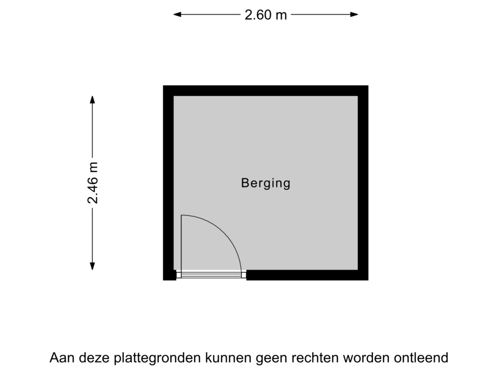 View floorplan of Berging of Mieke de Brefstraat 6