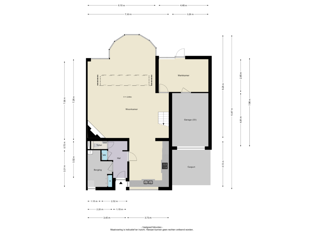 View floorplan of Begane grond of Duisterestraat 25