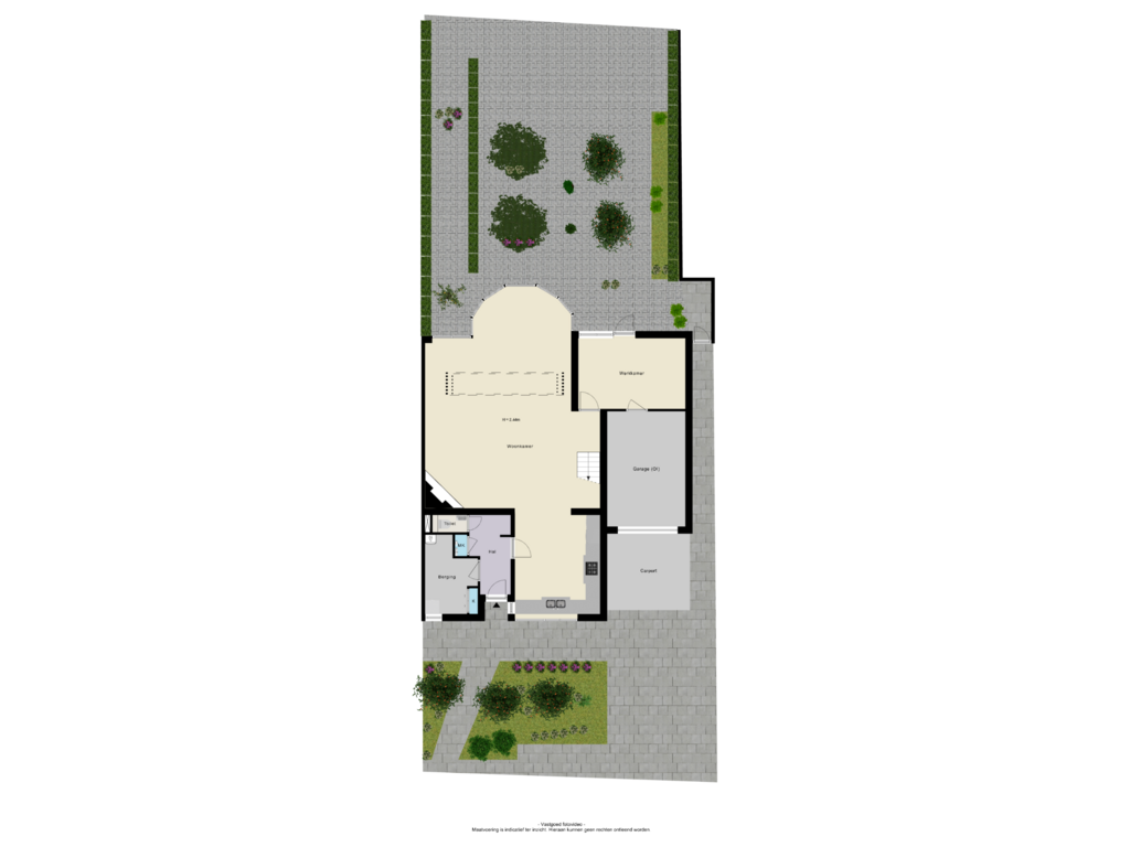 View floorplan of Tuin of Duisterestraat 25