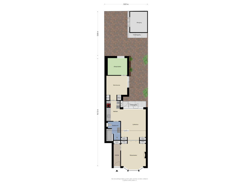 Bekijk plattegrond van Begane Grond Tuin van Spieghelstraat 32