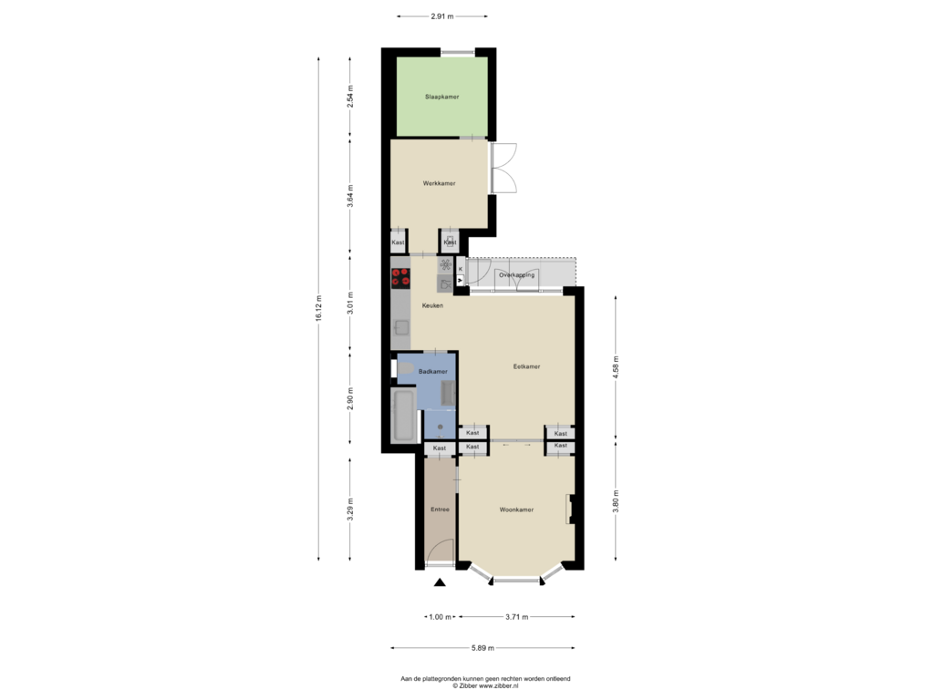 Bekijk plattegrond van Begane Grond van Spieghelstraat 32