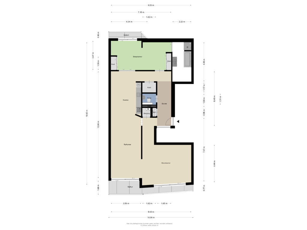 Bekijk plattegrond van Appartement van Hendrik Kraemerpark 40