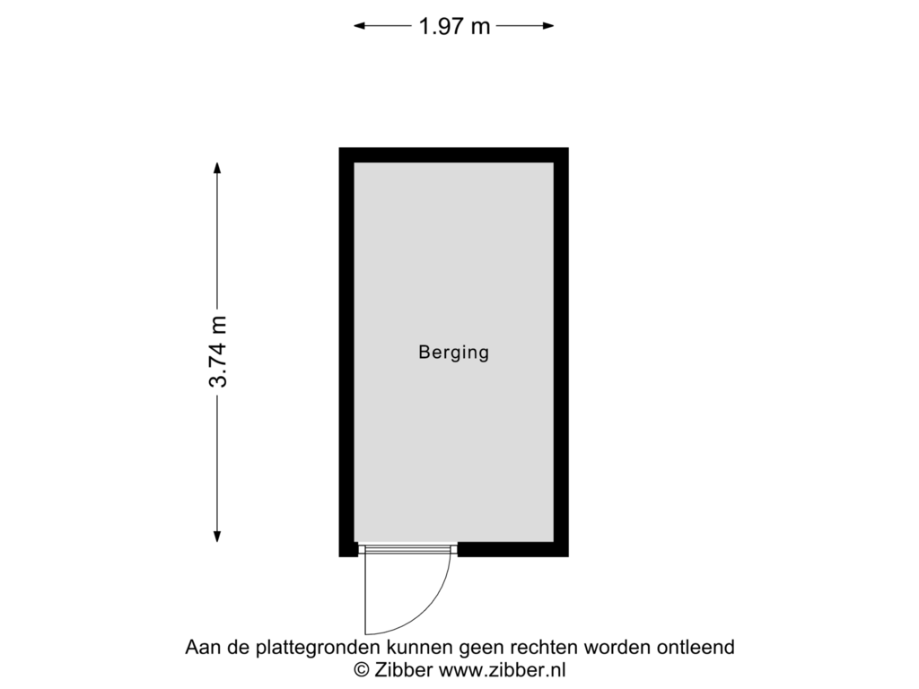 Bekijk plattegrond van Berging van Heuvelring 134-05