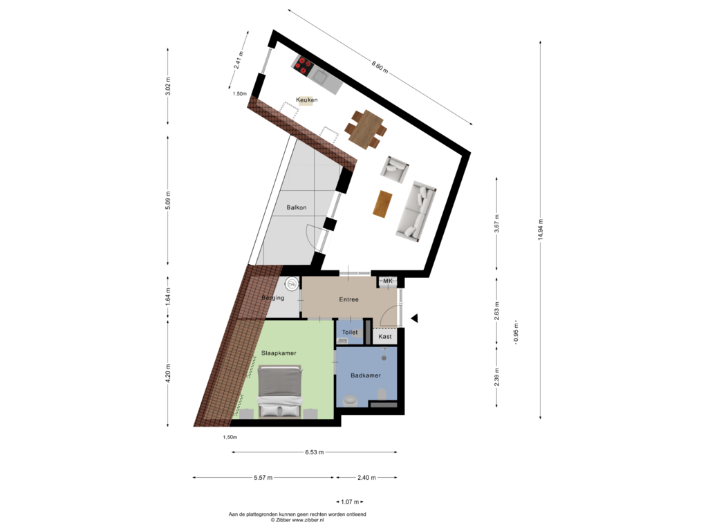 Bekijk plattegrond van Appartement van Koninginnedijk 232