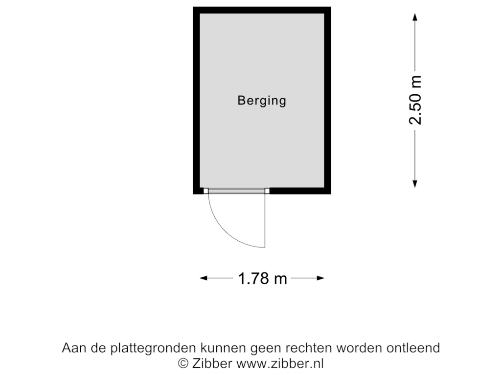 Bekijk plattegrond van Berging van Koninginnedijk 232