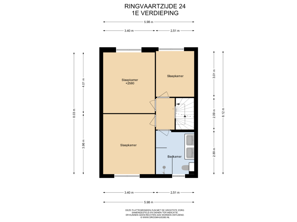 Bekijk plattegrond van 1E Verdieping van Ringvaartzijde 24