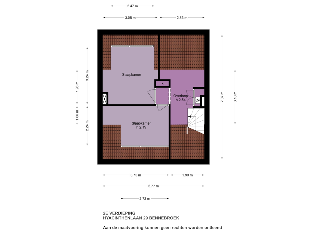 View floorplan of 2e Verdieping of Hyacinthenlaan 29