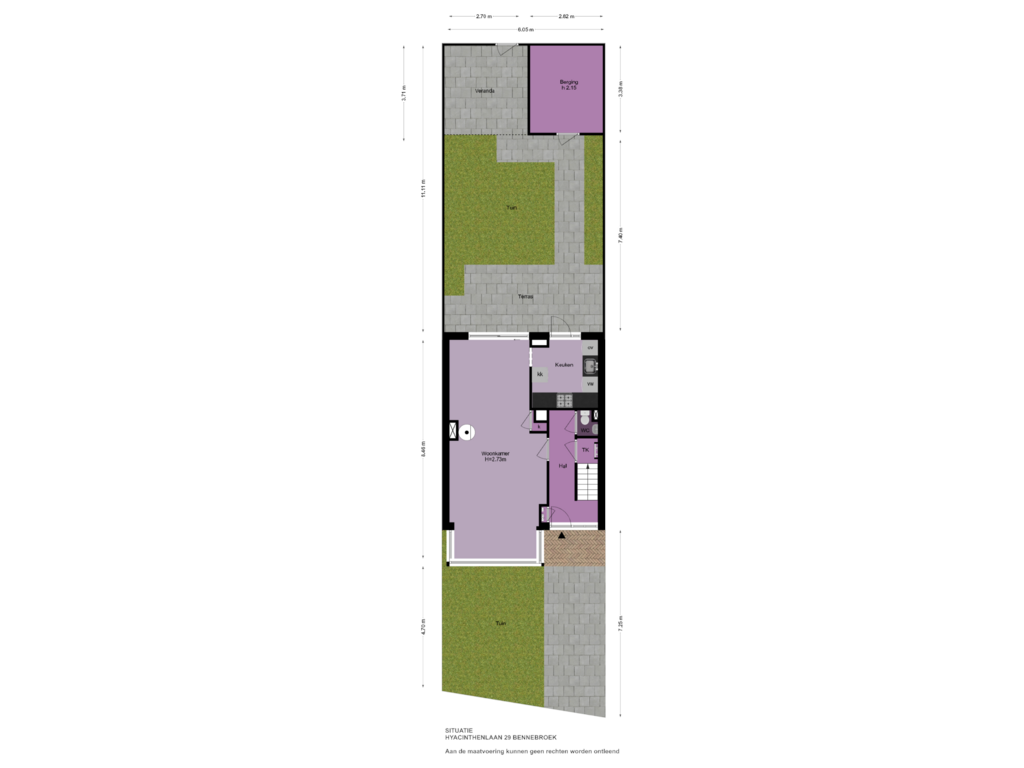 View floorplan of Situatie of Hyacinthenlaan 29