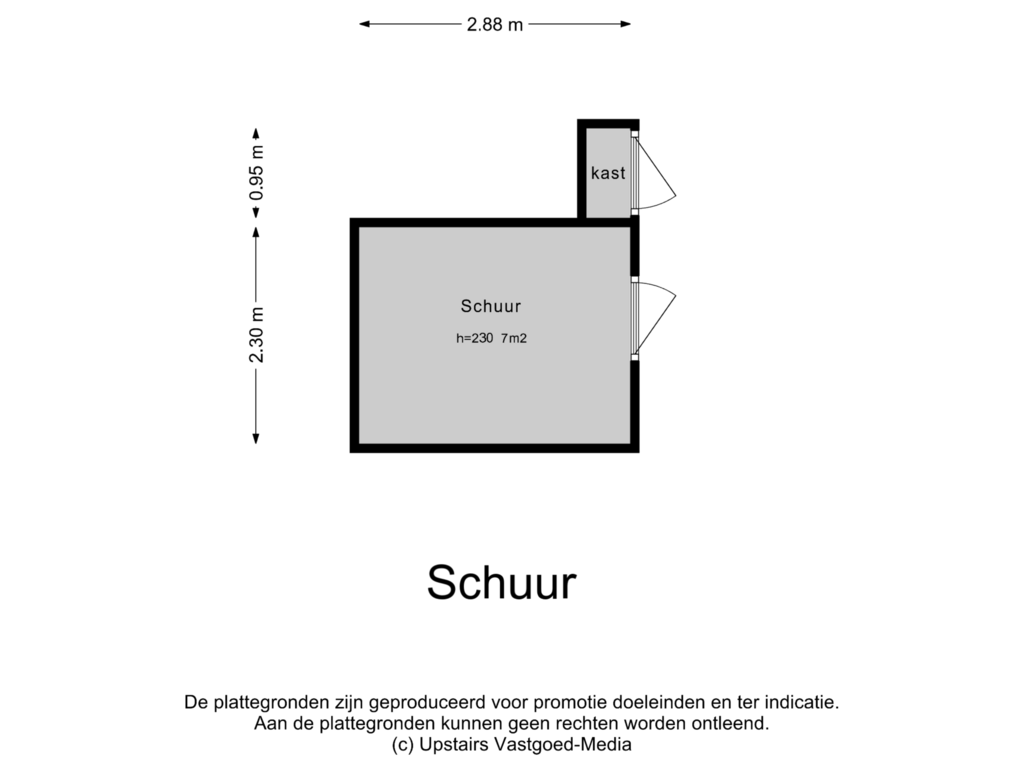 View floorplan of Schuur of Jean Perrinstraat 7