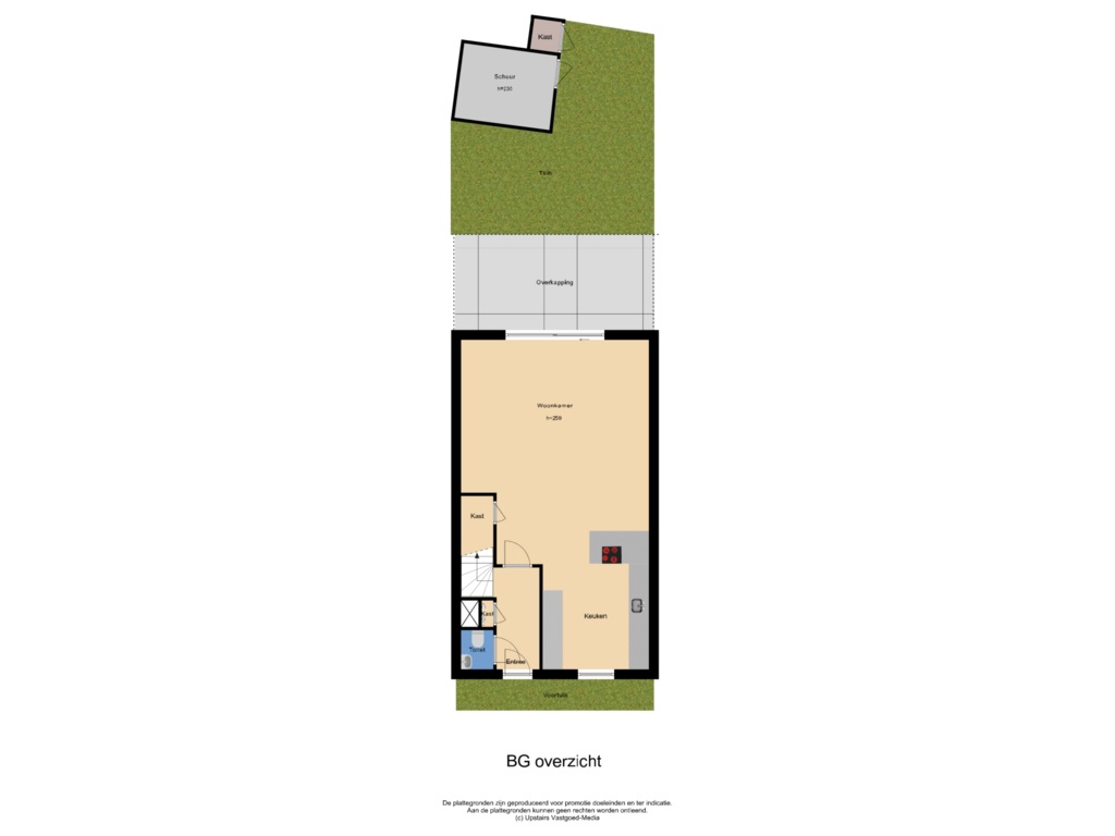 View floorplan of BG overzicht of Jean Perrinstraat 7