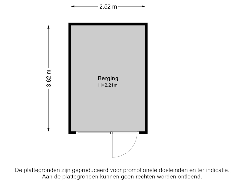 View floorplan of Berging of Amsivarilaan 27