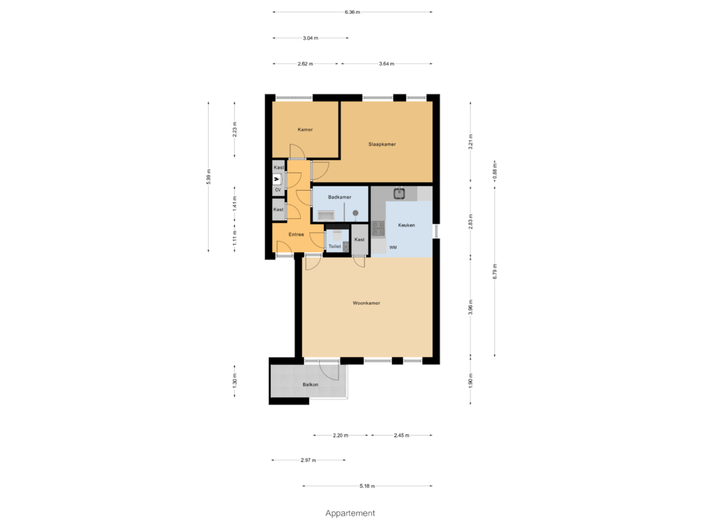 Bekijk plattegrond van Appartement van Scholeksterstraat 39