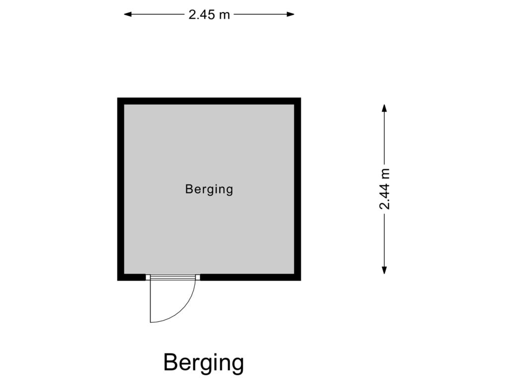 Bekijk plattegrond van Berging van Scholeksterstraat 39