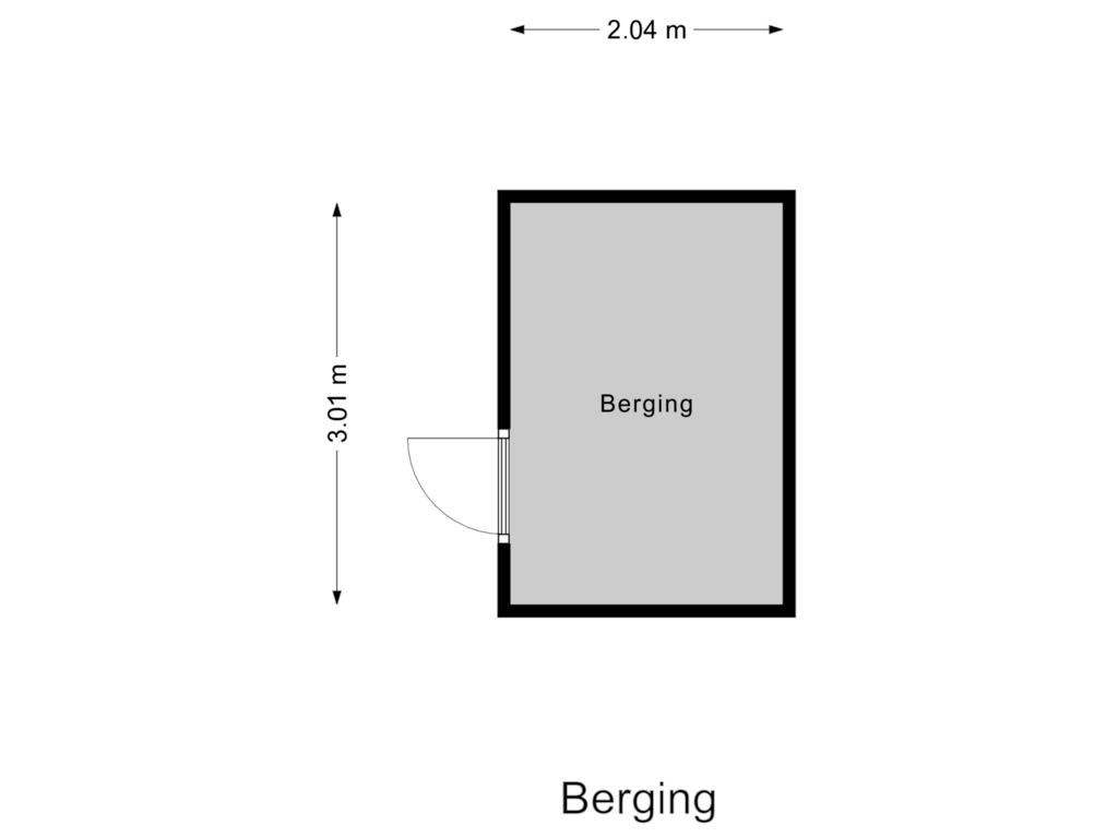 View floorplan of Berging of Stormezandeweg 35