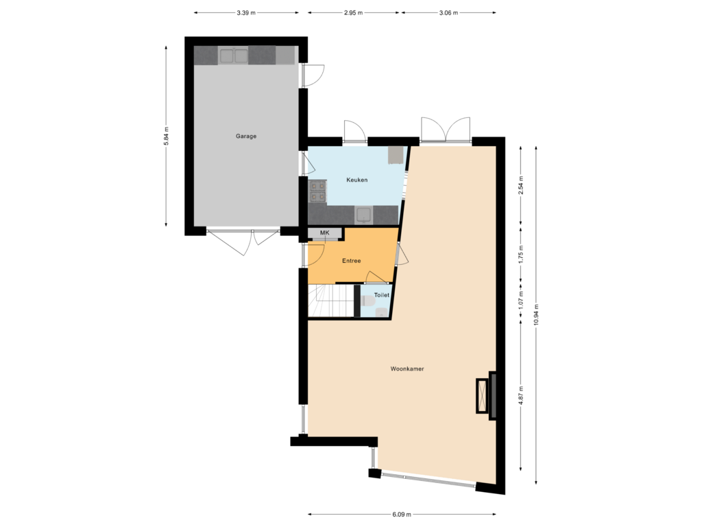 Bekijk plattegrond van Begane Grond van Eemlandia 11