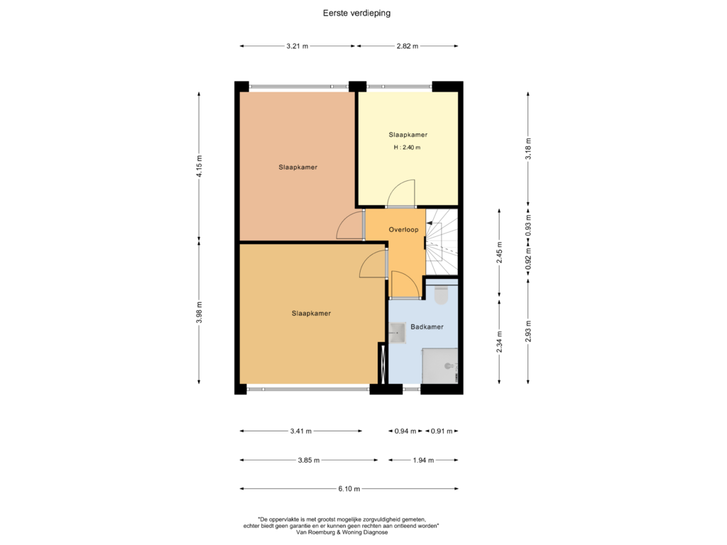 View floorplan of Eerste verdieping of Wittenburg 191