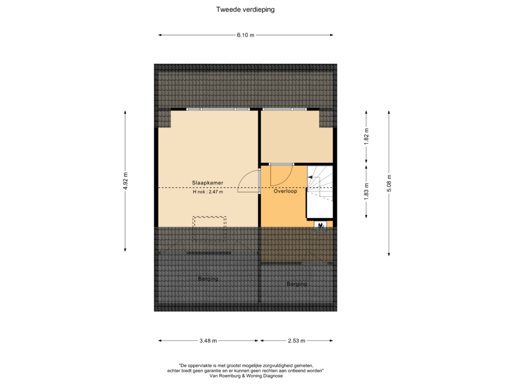 View floorplan of Tweede verdieping of Wittenburg 191