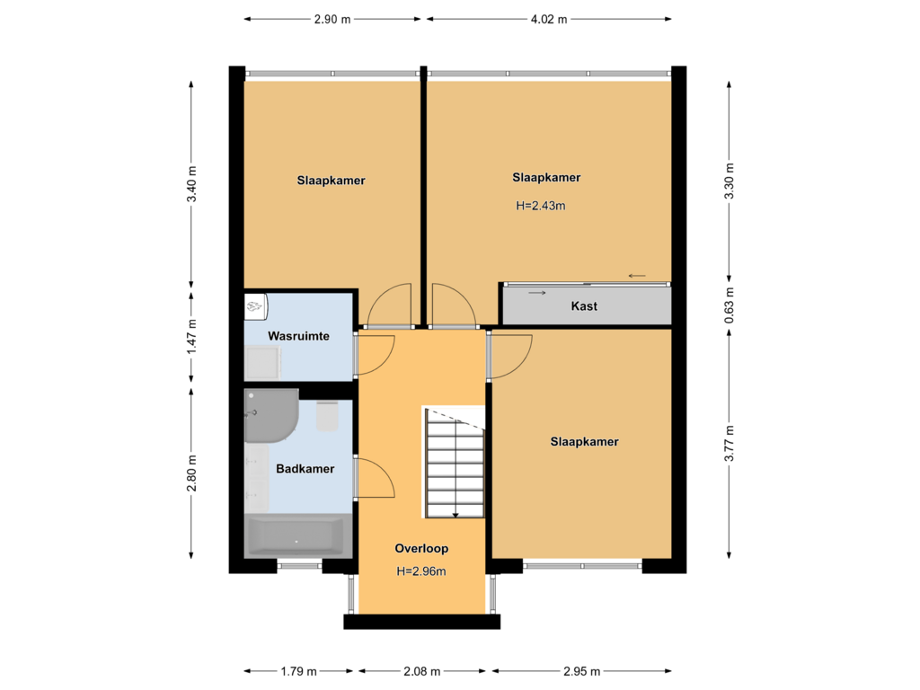 Bekijk plattegrond van Verdieping van Charlie Parkerstraat 5