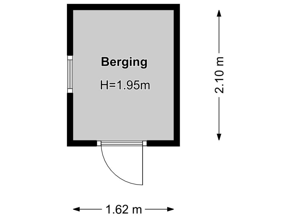 Bekijk plattegrond van Berging van Charlie Parkerstraat 5