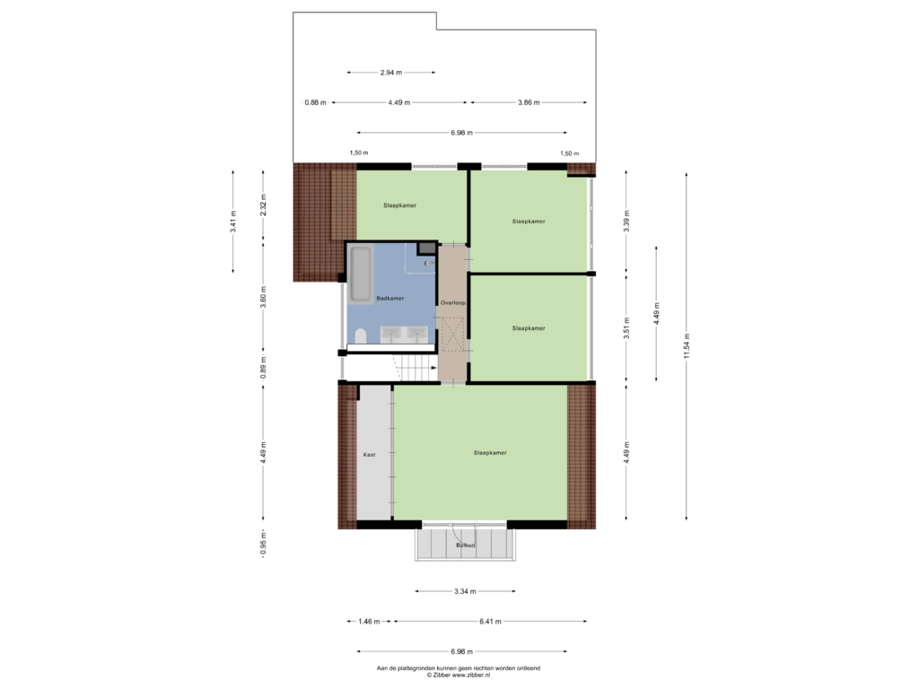 Bekijk plattegrond van Eerste verdieping van Achthoevenstraat 84