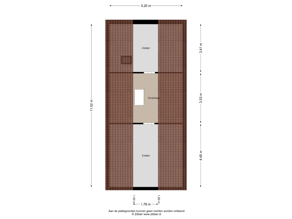 Bekijk plattegrond van Zolder van Achthoevenstraat 84