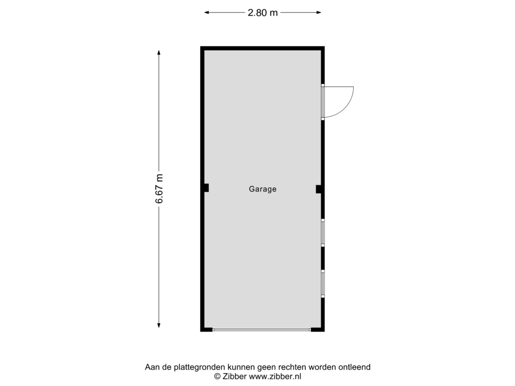 Bekijk plattegrond van Garage van Achthoevenstraat 84