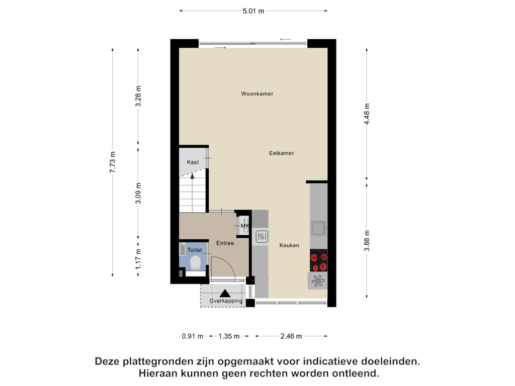 Bekijk plattegrond van Begane Grond van Fluitekruid 7