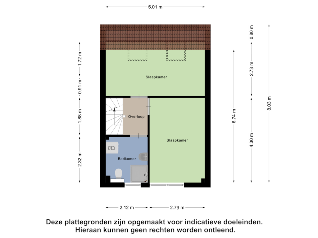 Bekijk plattegrond van Eerste Verdieping van Fluitekruid 7