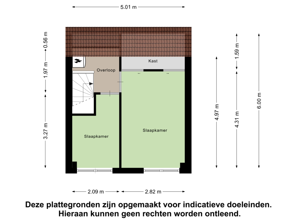 Bekijk plattegrond van Tweede Verdieping van Fluitekruid 7