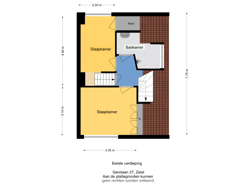 Bekijk plattegrond van Eerste verdieping van Gerolaan 27