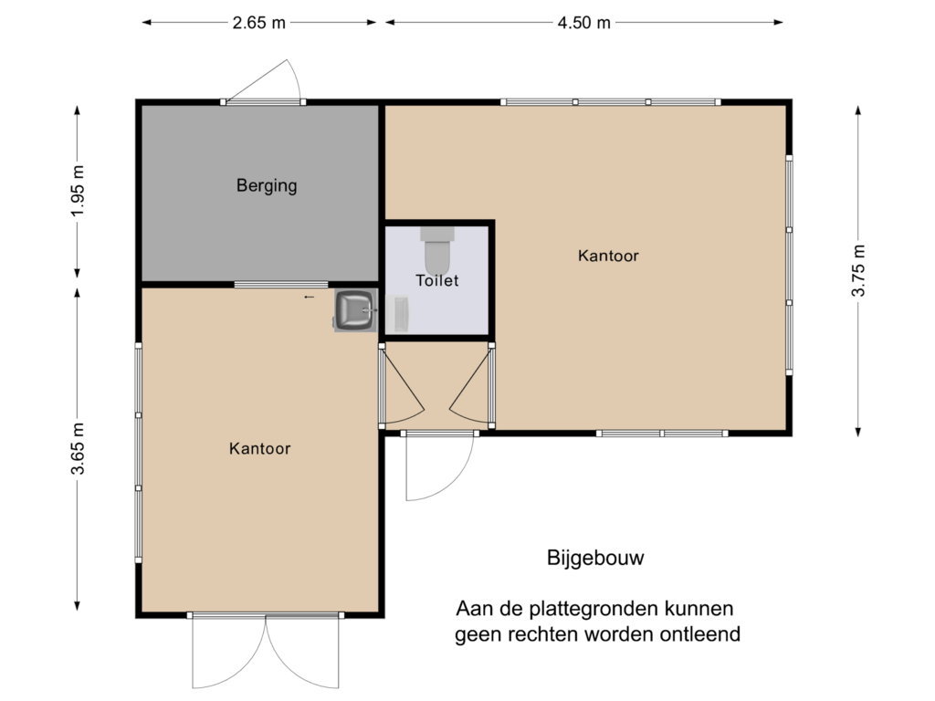 Bekijk plattegrond van Bijgebouw van Gerolaan 27