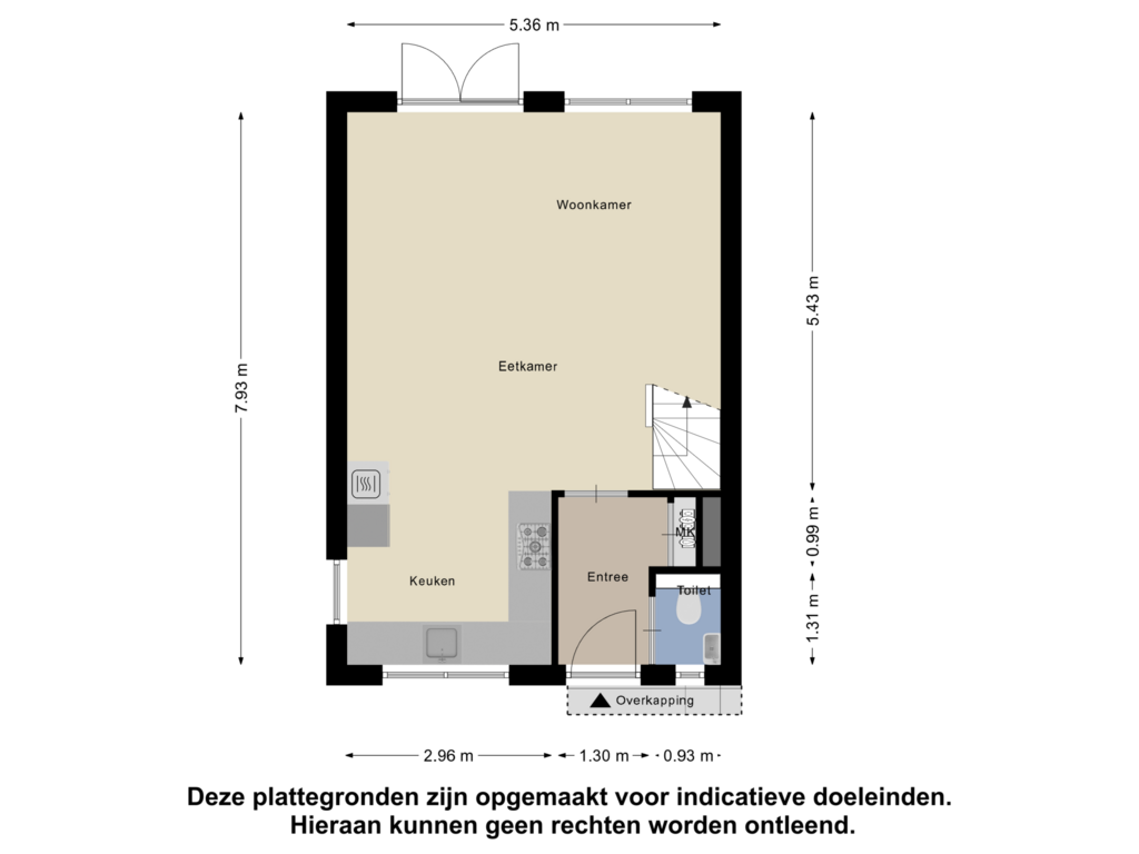 Bekijk plattegrond van Begane Grond van John Coltranestraat 27