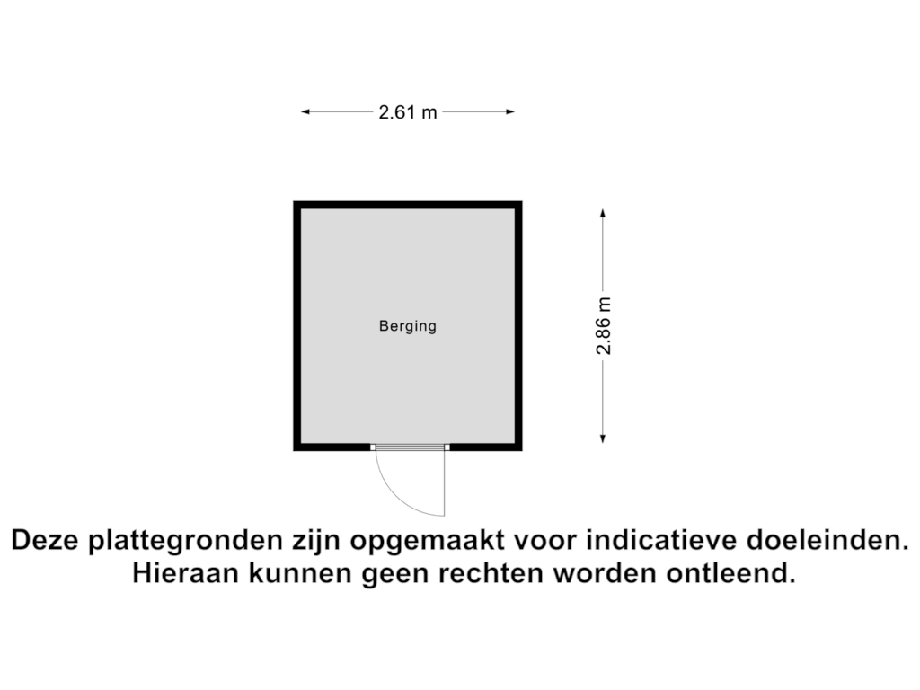 Bekijk plattegrond van Berging van John Coltranestraat 27