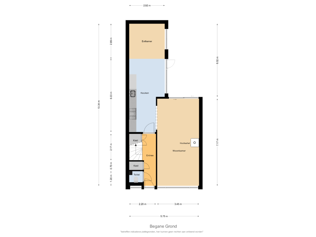 View floorplan of Begane Grond of Leeuweriklaan 27