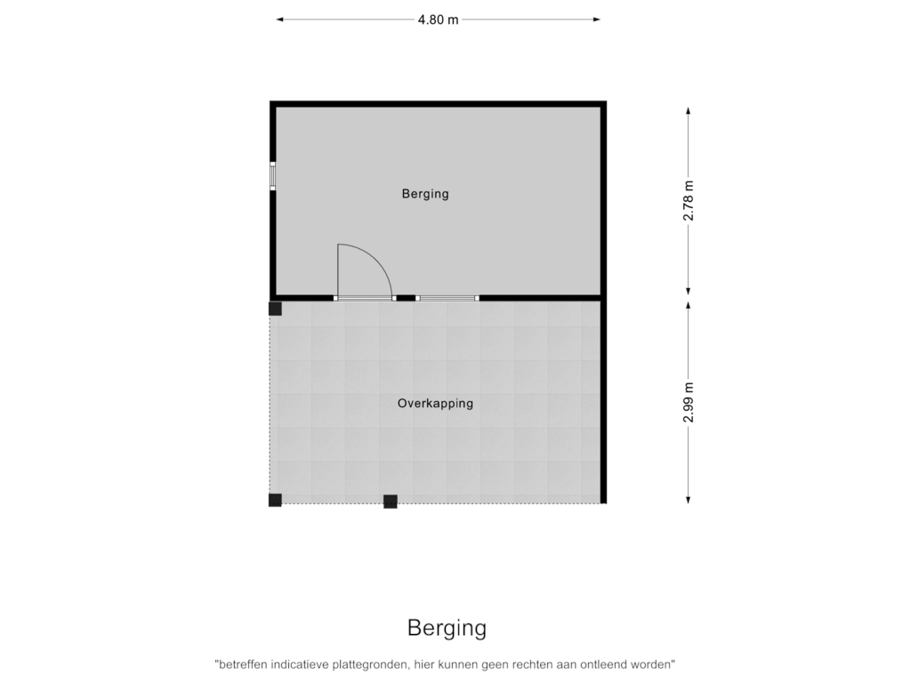 View floorplan of Berging of Leeuweriklaan 27