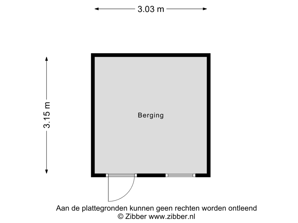 Bekijk plattegrond van Berging van J. Abelnstraat 71