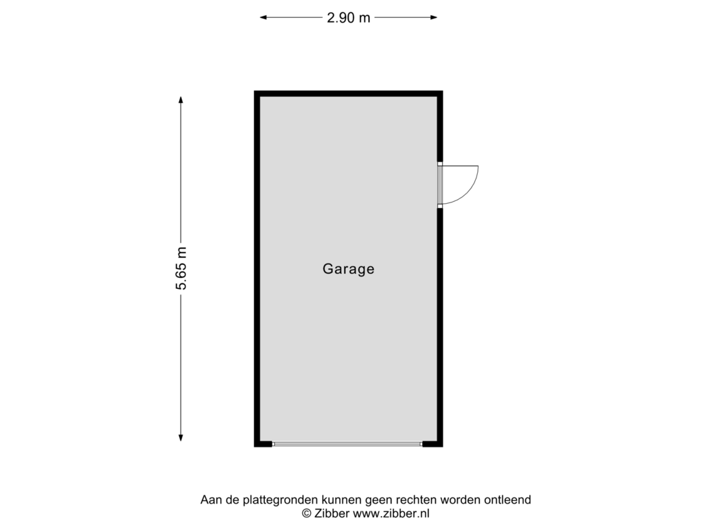 Bekijk plattegrond van Garage van J. Abelnstraat 71