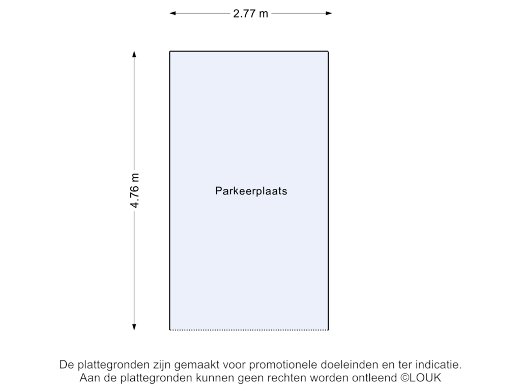 View floorplan of Parkeerplaats of Oostsingel 178-H