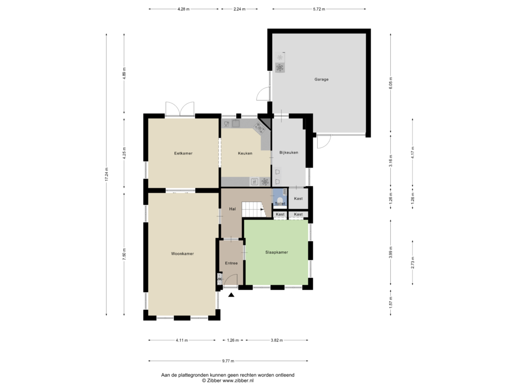 Bekijk plattegrond van Begane Grond van Hoofdweg 14